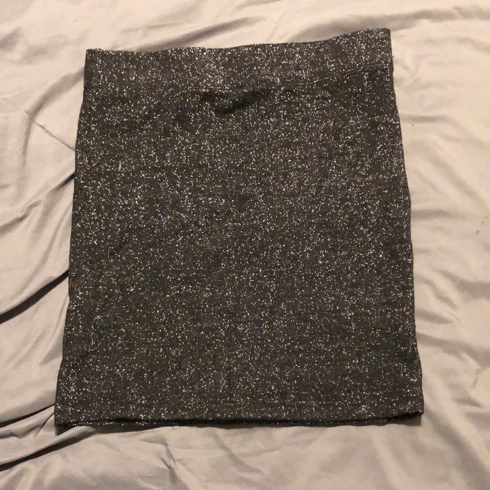 Black glitter skirt